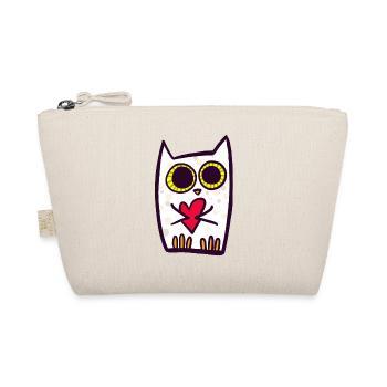 Hibou au cœur - Trousse biologique - nature - Devant