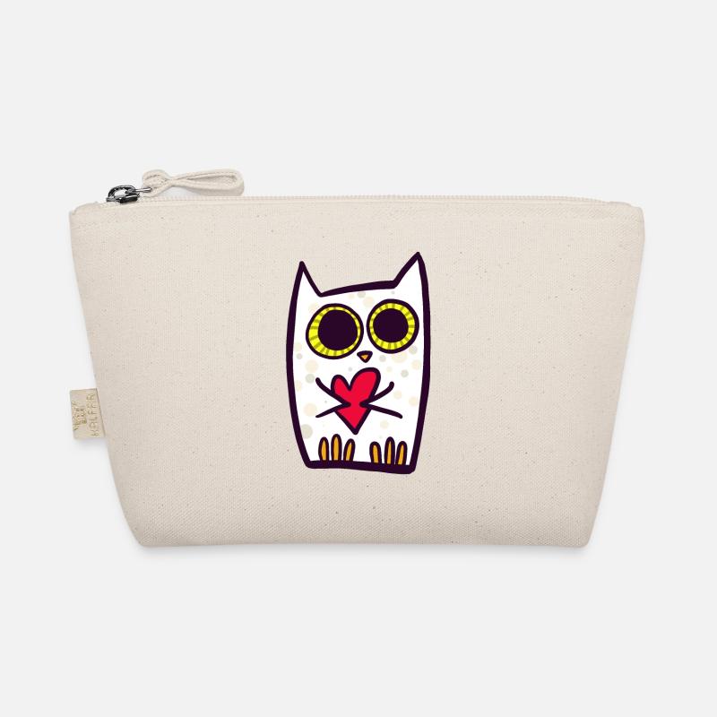 Eule mit Herz Bio-Täschchen