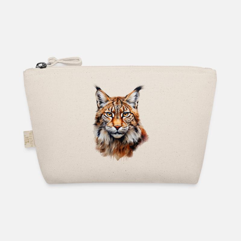 Lynx Portrait – Wild Animal Design Organic Pouch