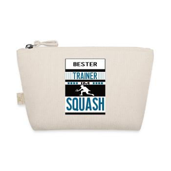 Squash Trainer bester Squashtrainer Racket Padel - Bio-Täschchen - Natur - Vorne