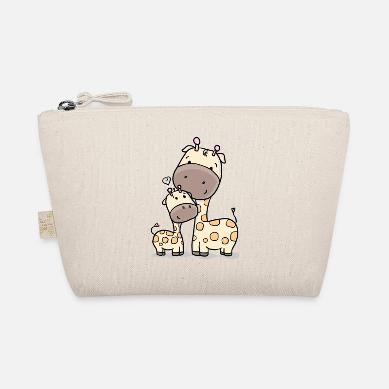 Giraffe with baby giraffe Organic Pouch