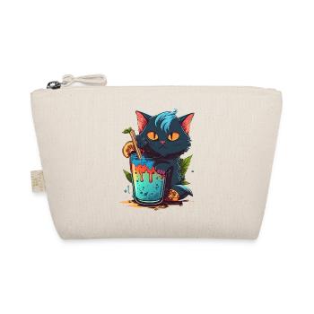 Super mignon Cat boit un cocktail - Trousse biologique - nature - Devant