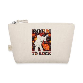 Rock Music Band Retro Guitar Vintage Heavy Metal - Organic Pouch - nature - Front