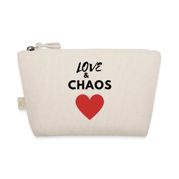 LOVE & CHAOS - Bio-Täschchen - Natur - Vorne