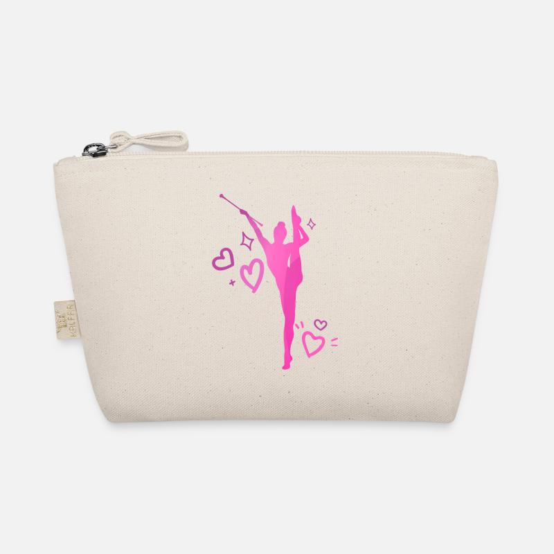 Twirleuse rosa Herzen Bio-Täschchen