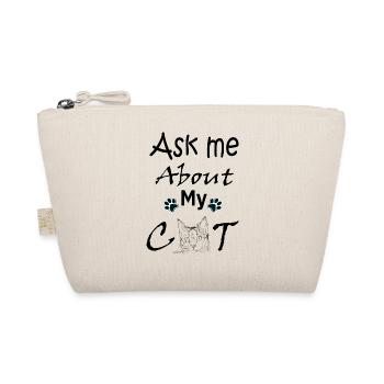 Ask me about my cat - Organic Pouch - nature - Front