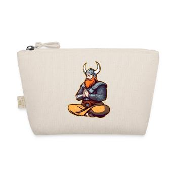 Cute Viking Doing Yoga II - Organic Pouch - nature - Front