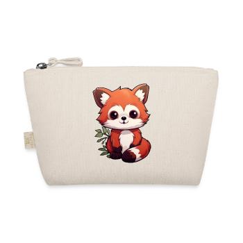 Roter Panda kleiner Panda - Bio-Täschchen - Natur - Vorne