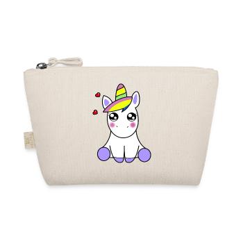 KAWAII EINHORN - Bio-Täschchen - Natur - Vorne