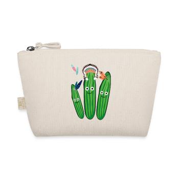 gurken,gurke,indianer, Federn, federschmuck - Bio-Täschchen - Natur - Vorne