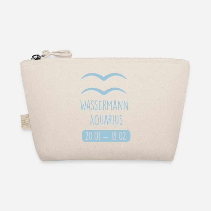 Wassermann Sternzeichen - Bio-Täschchen - Natur