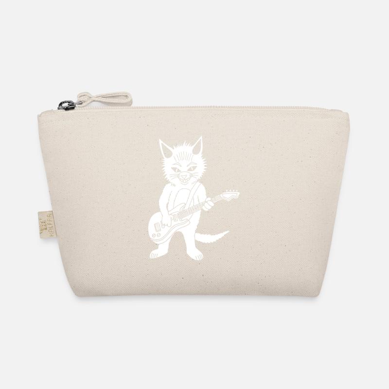 Chat blanc guitariste Trousse biologique