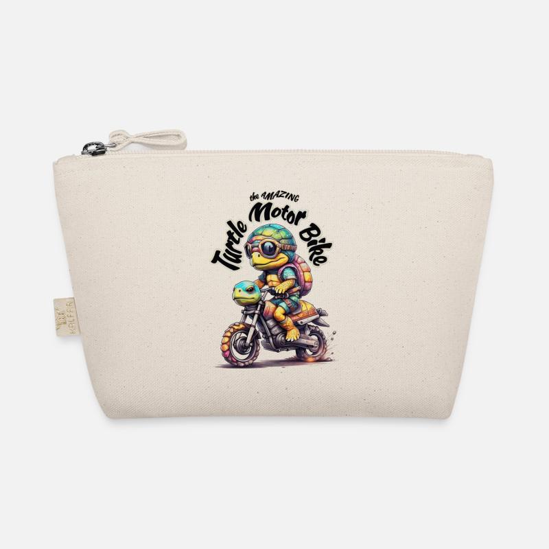 Biker-Schildkröte - 2 Bio-Täschchen