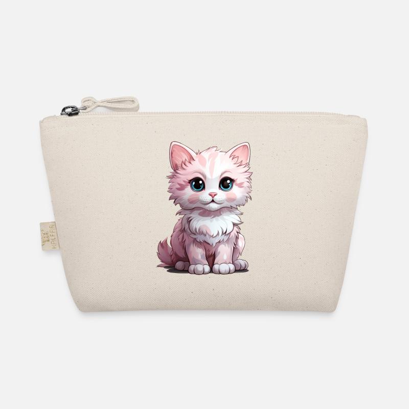 Chaton blanc aux yeux bleus Trousse biologique