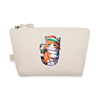 mignon petit chat de noel - Trousse biologique - nature - Devant