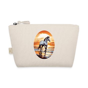 Horse on the beach - Organic Pouch - nature - Front