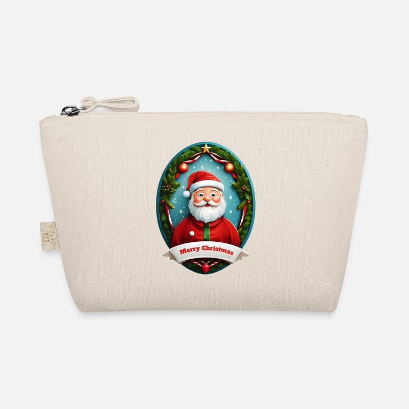 Weihnachtsmann - Bio-Täschchen - Natur