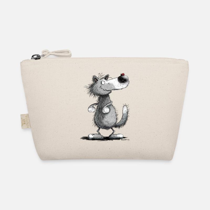 Wolfi Wölflein I Wolf Motiv I Lustiger Wolf Organic Pouch