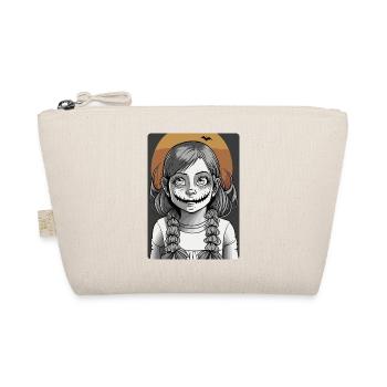 Scary Little Girl with Horrible Mouth - Organic Pouch - nature - Front
