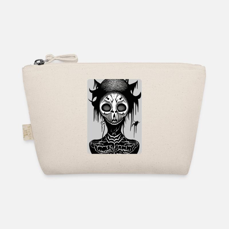 Visage masqué effrayant du crâne noir et blanc - Trousse biologique - nature