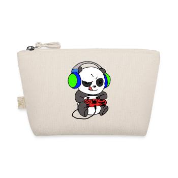 Panda Gambles, Panda I'm Gambling - Organic Pouch - nature - Front