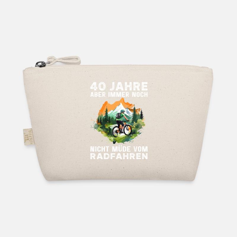 Fahrradfahrer 40 Geburtstag Radfahrer Spruch Bio-Täschchen