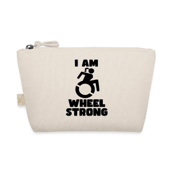 Je suis une femme en fauteuil roulant forte. Roue solide * - Trousse biologique - nature - Devant