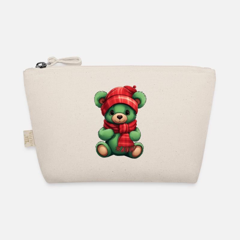 Winter Teddy Bear Organic Pouch
