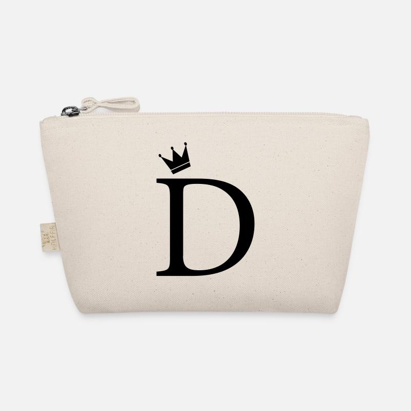 D-Monogramm-Krone Bio-Täschchen