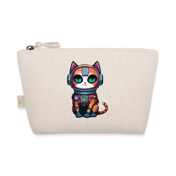 Cyberpunk Astrocat - Organic Pouch - nature - Front