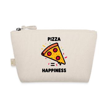 Pizza = Glück - Bio-Täschchen - Natur - Vorne