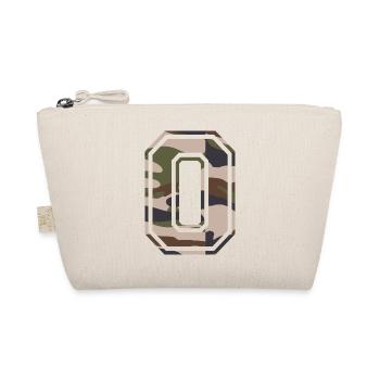 O, Monogram, Camouflage Green-Brown - Organic Pouch - nature - Front
