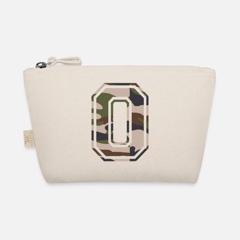 O, Monogram, Camouflage Green-Brown Organic Pouch
