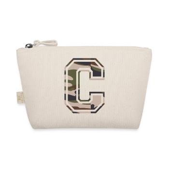 C, Monogram, Camouflage Green-Brown - Organic Pouch - nature - Front