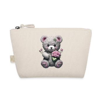 Ours en peluche avec des roses - Trousse biologique - nature - Devant