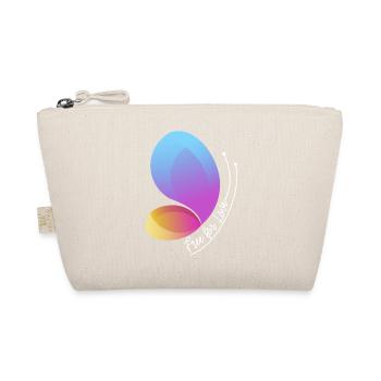 Frei durch Liebe Gradient Schmetterling - Bio-Täschchen - Natur - Vorne