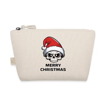 Skull Christmas - Organic Pouch - nature - Front