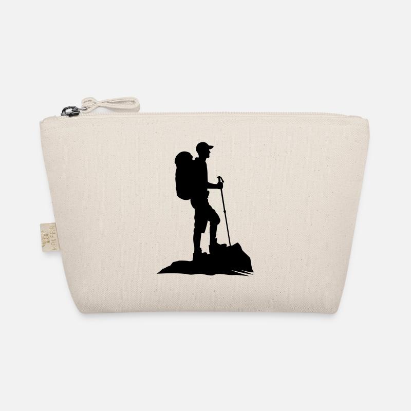 Wanderfreude - Hikers on a viewpoint Organic Pouch