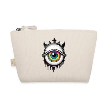 Auge mit Hörnern - Bio-Täschchen - Natur - Vorne