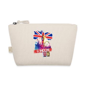 London England Stadt Skyline Big Ben Bunt Splash - Bio-Täschchen - Natur - Vorne