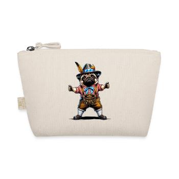 Pug dog Bayern - Organic Pouch - nature - Front