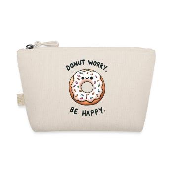 Donat Worry - be happy - Bio-Täschchen - Natur - Vorne
