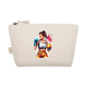 Boxer / Sports / Fight / Arena / Boxing Ring / Fists - Organic Pouch - nature - Front