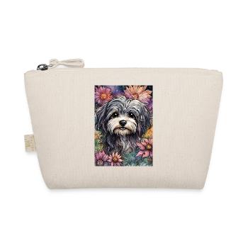 Cute Havanese Dog in Watercolor - Organic Pouch - nature - Front