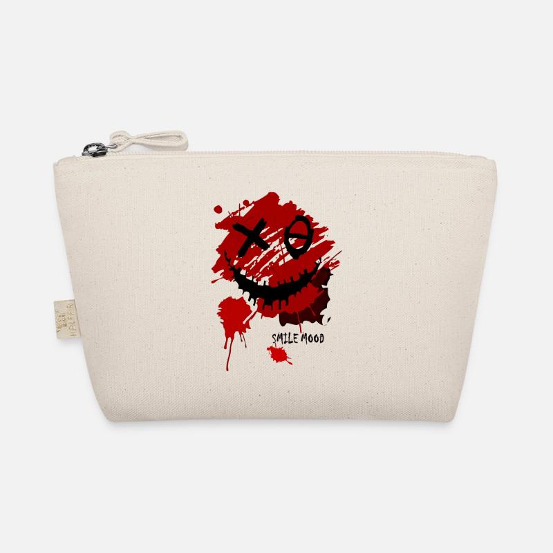 Smile Cartoon Vector Smile Funny Icon Happy Face Organic Pouch