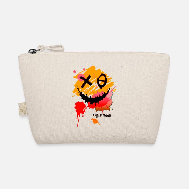 Smile Cartoon Vector Smile Funny Icon Happy Face Organic Pouch