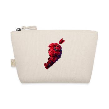 Heart partner on the right - Organic Pouch - nature - Front