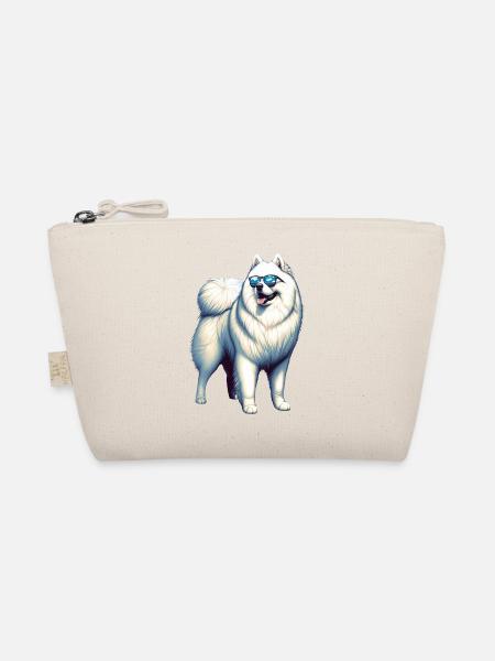 Samoyed Dog Gifts Cute Samoyed Dog Graphic - Organic Pouch - nature - Front