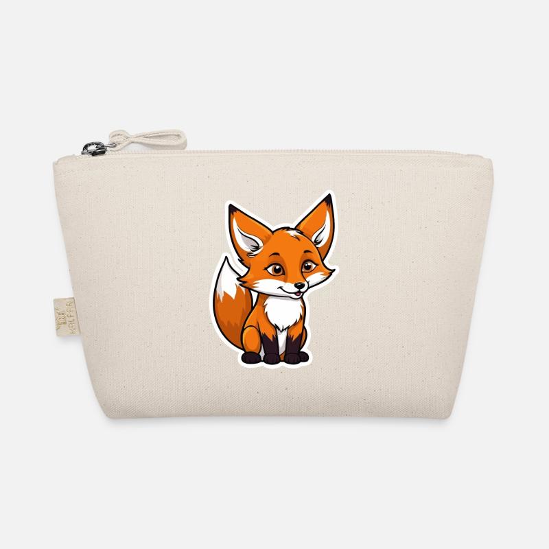 Fox Illustration Organic Pouch