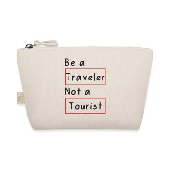 Sei ein Reisender, kein Tourist - Bio-Täschchen - Natur - Vorne